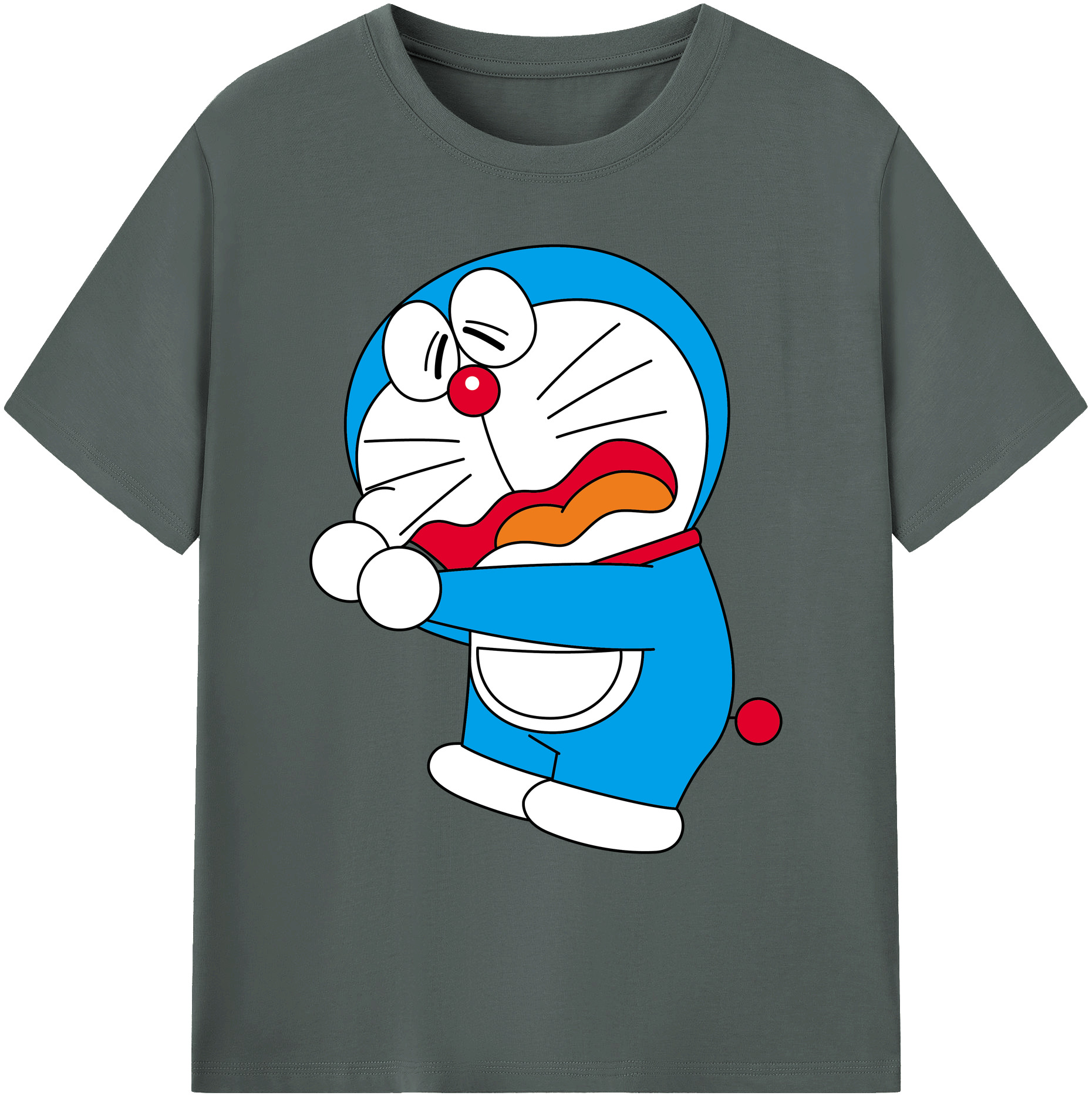 （画像用） ドラえもん Doraemon 綿100％ メンズ半袖Tシャツ｜肌触りやわらか＆通気性